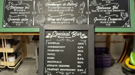 "In House" ontworpen en Handgeschilderde borden met Krijtlook